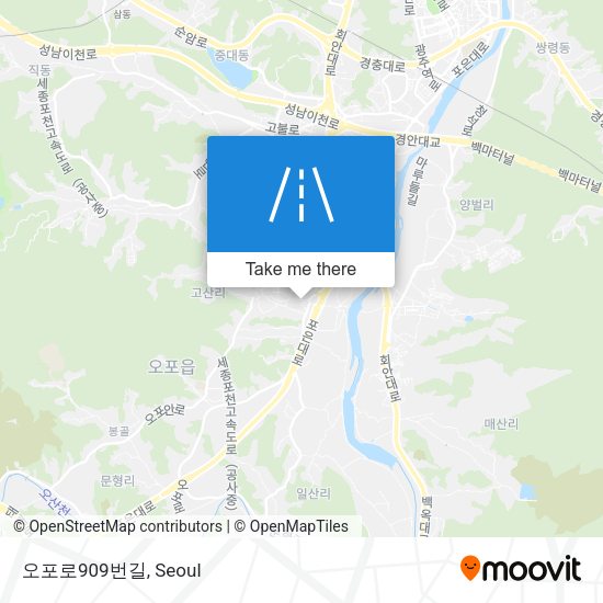 오포로909번길 map