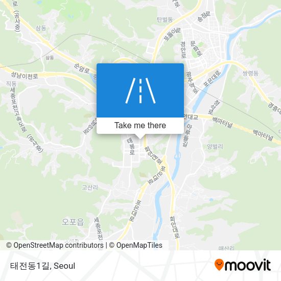 태전동1길 map