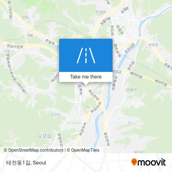 태전동1길 map