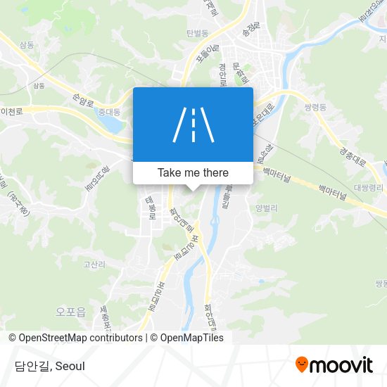 담안길 map