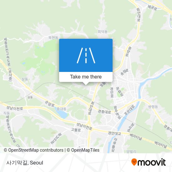 사기막길 map
