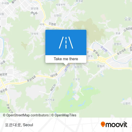 포은대로 map