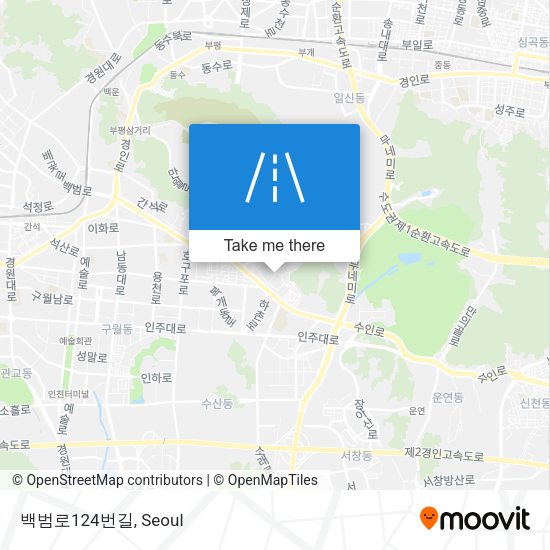 백범로124번길 map