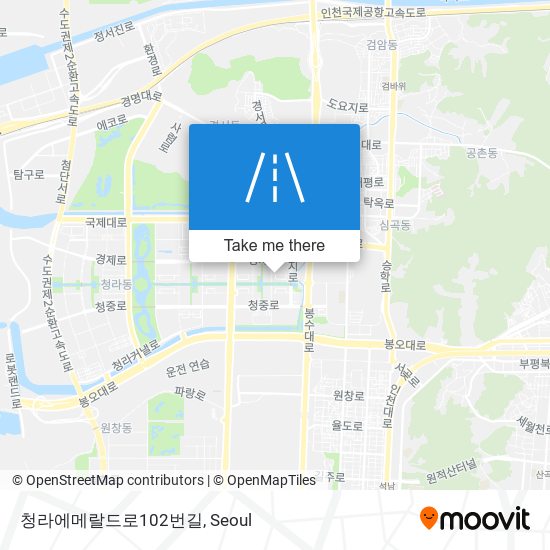 청라에메랄드로102번길 map