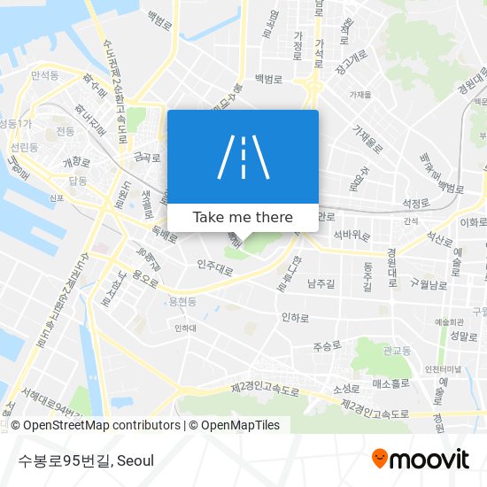 수봉로95번길 map