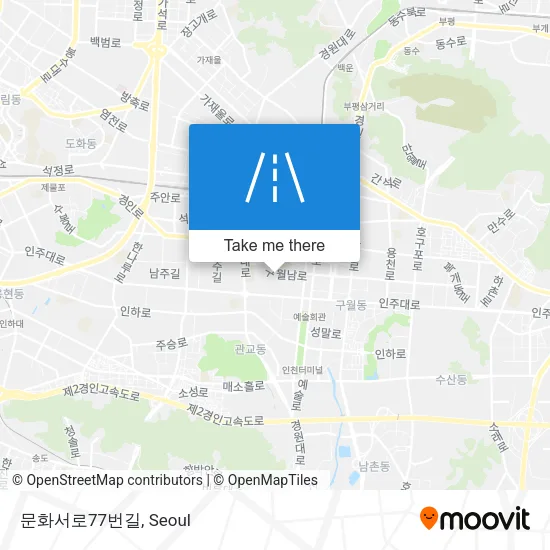 문화서로77번길 map