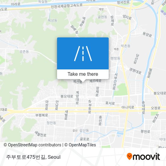 주부토로475번길 map