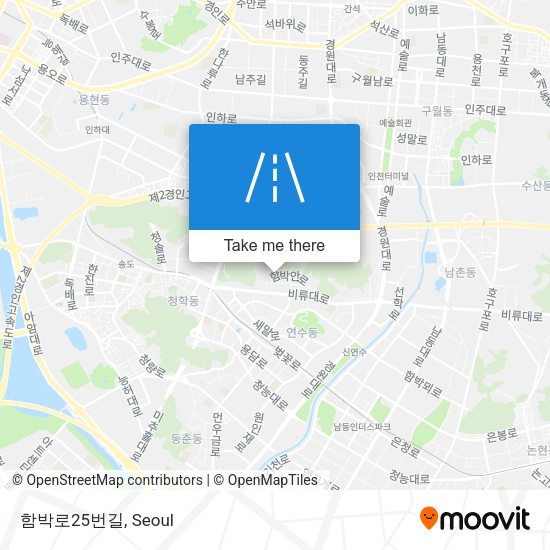 함박로25번길 map