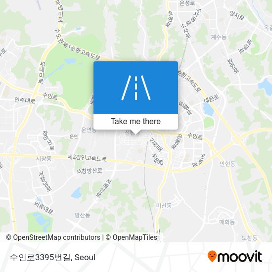 수인로3395번길 map