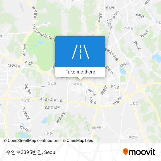 수인로3395번길 map