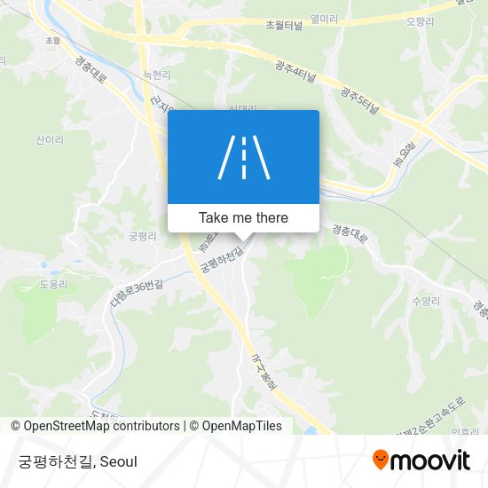 궁평하천길 map