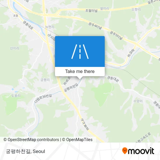 궁평하천길 map