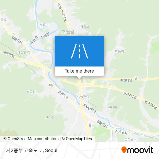 제2중부고속도로 map