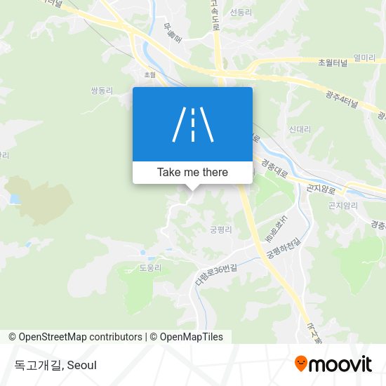 독고개길 map