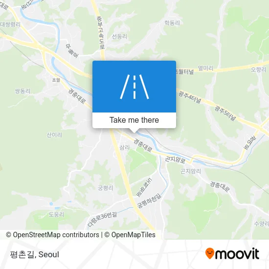 평촌길 map