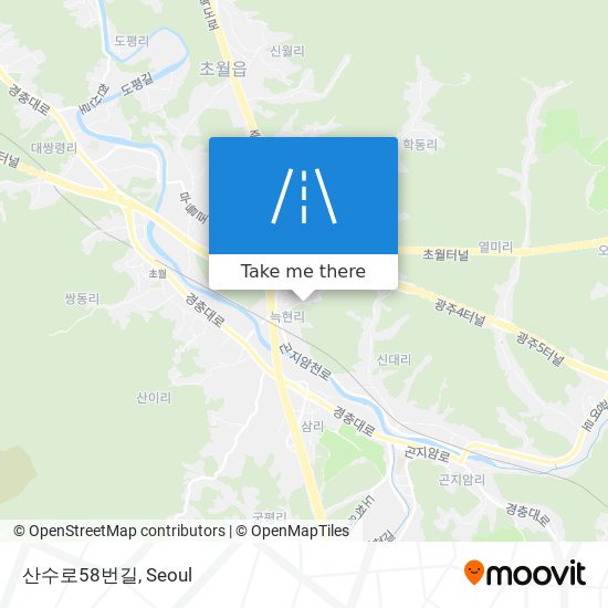 산수로58번길 map