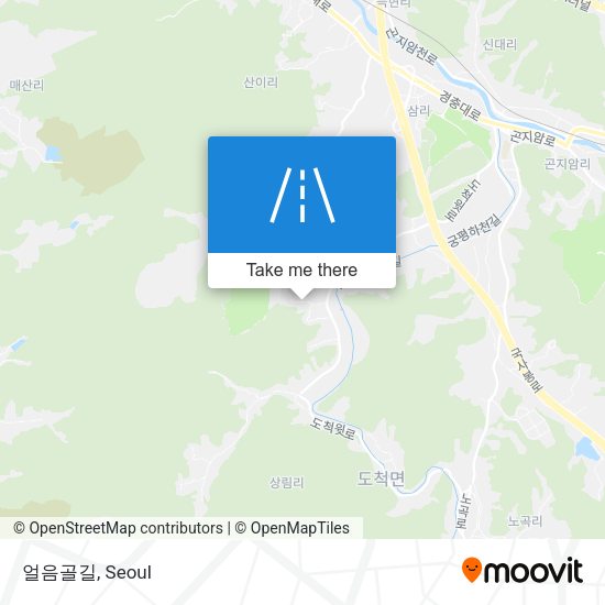 얼음골길 map