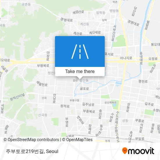 주부토로219번길 map