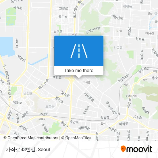 가좌로83번길 map