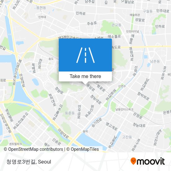 청명로3번길 map