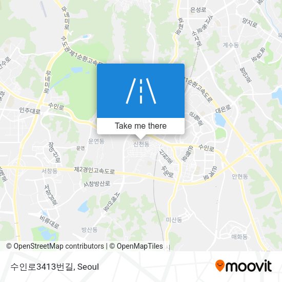 수인로3413번길 map