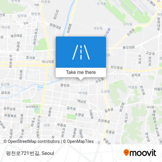 평천로721번길 map