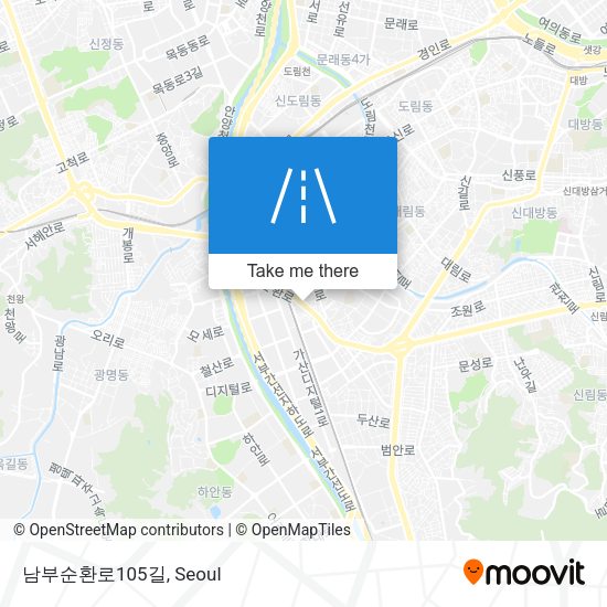 남부순환로105길 map