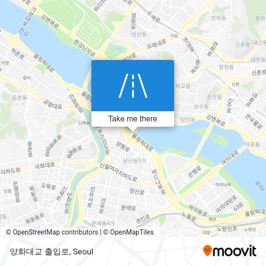 양화대교 출입로 map