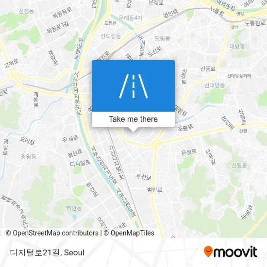 디지털로21길 map