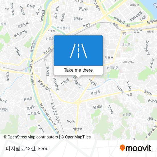 디지털로43길 map