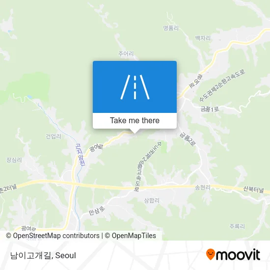남이고개길 map