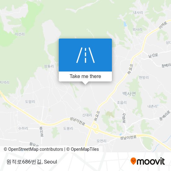 원적로686번길 map