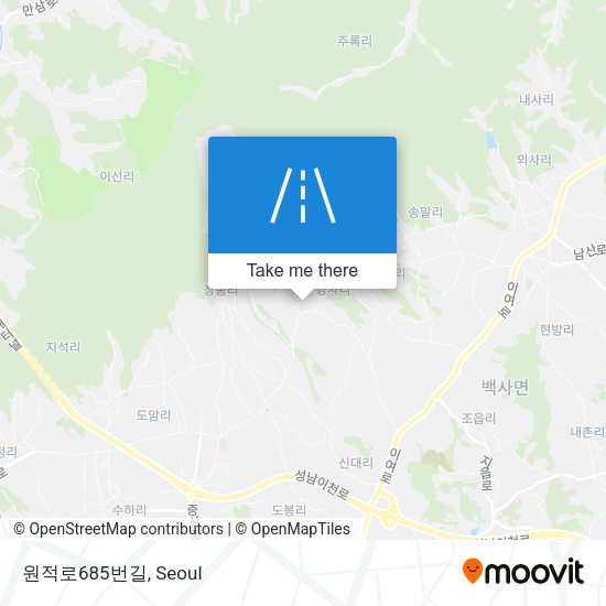원적로685번길 map