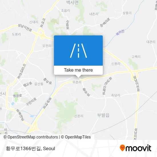 황무로1366번길 map
