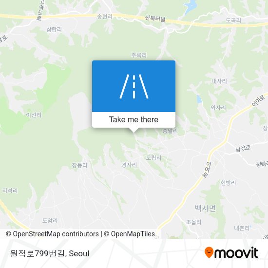 원적로799번길 map