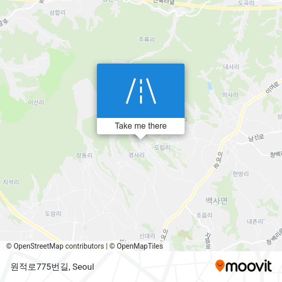 원적로775번길 map