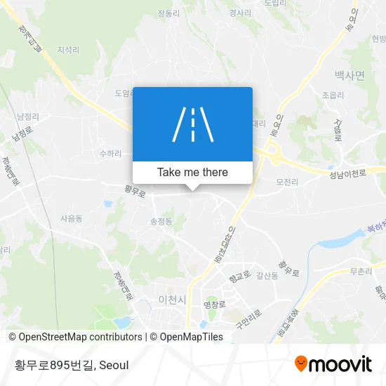 황무로895번길 map