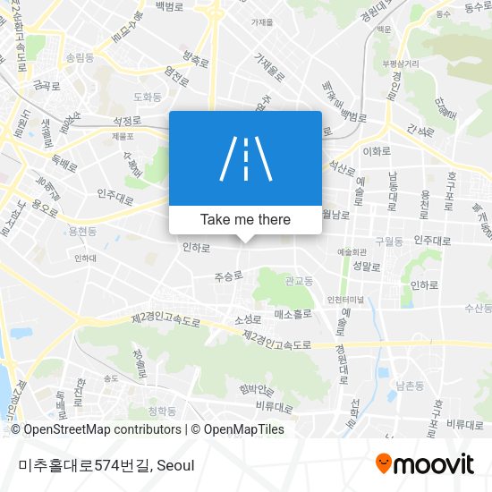 미추홀대로574번길 map
