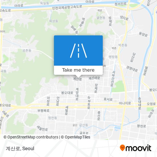 계산로 map