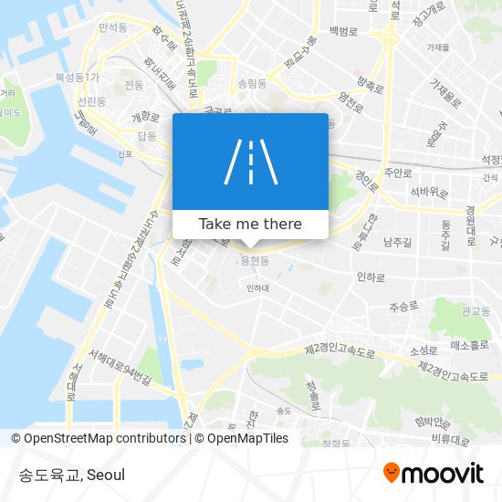 송도육교 map