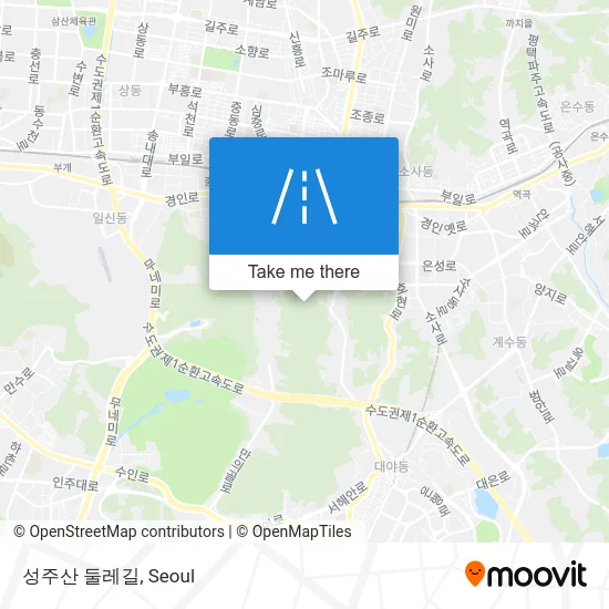 성주산 둘레길 map