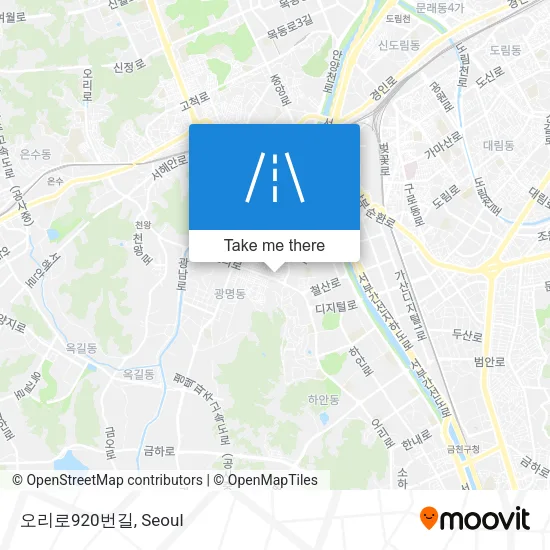 오리로920번길 map