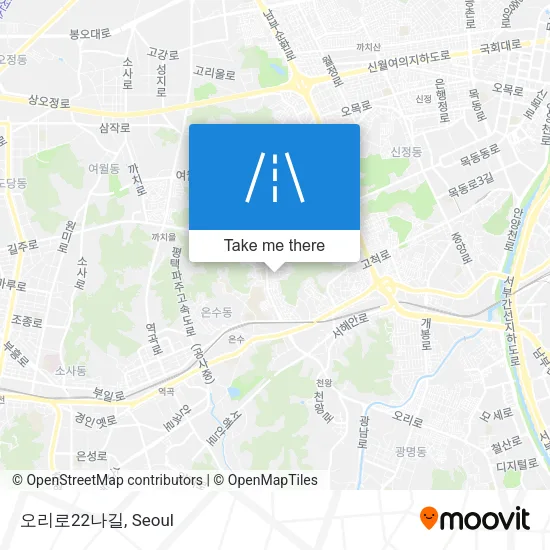 오리로22나길 map