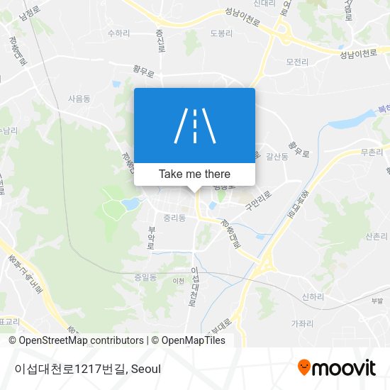 이섭대천로1217번길 map