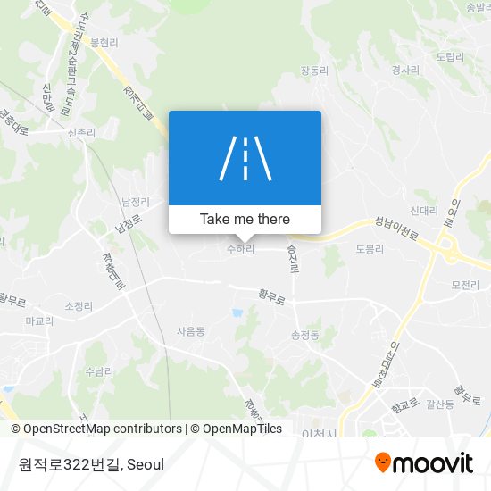 원적로322번길 map