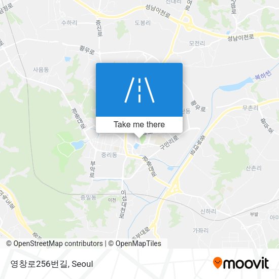 영창로256번길 map