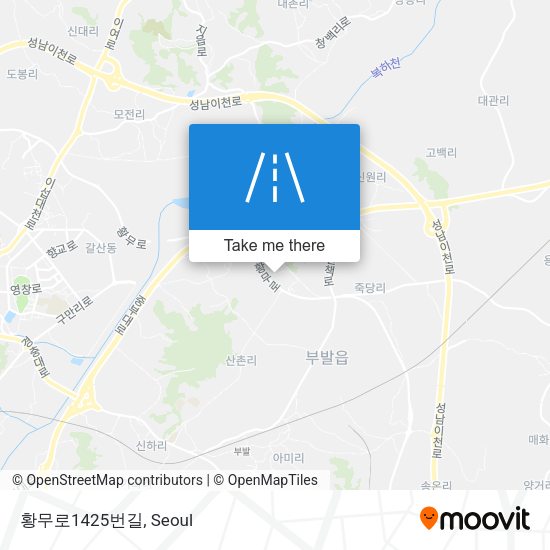 황무로1425번길 map