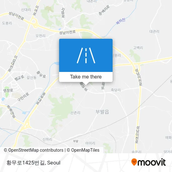 황무로1425번길 map