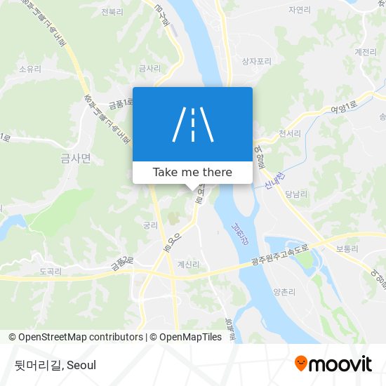 뒷머리길 map