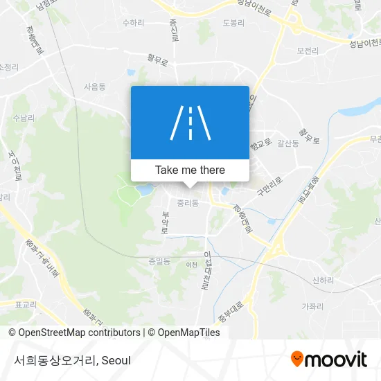 서희동상오거리 map